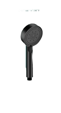 Black shower head.