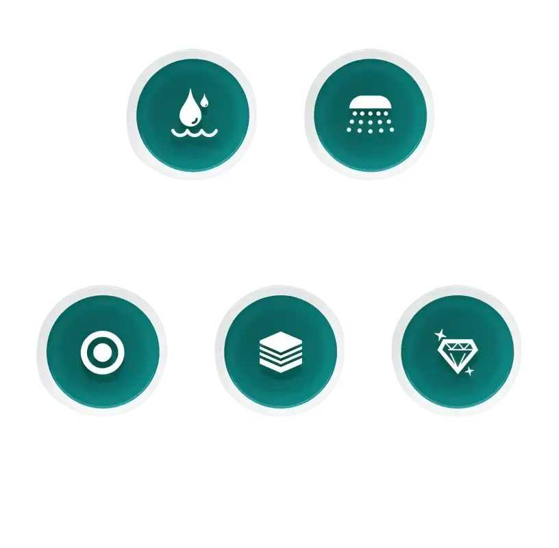 Shower head features.