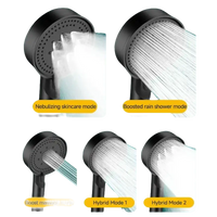 Shower head with multiple spray modes.