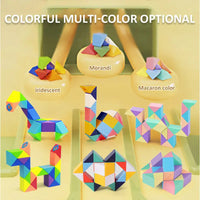 Snake Twist Cube Stress Relief Educational Toys Children Gifts Magic Snake Ruler Puzzle Folding Educational