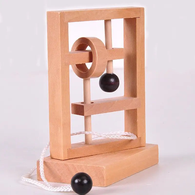 Brain Teaser Bonanza natural wood blocks wooden toy gift for kids