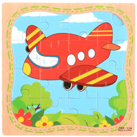 Cartoon Plane Jigsaw Toy - Airplane