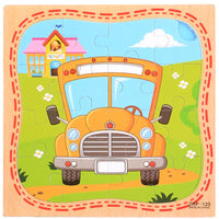 Cartoon Plane Jigsaw Toy - Bus