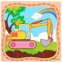 Cartoon Plane Jigsaw Toy - Excavator