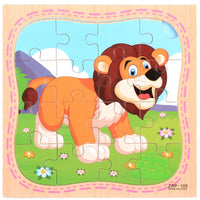 Cartoon Plane Jigsaw Toy - Lion
