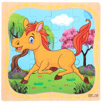 Cartoon Plane Jigsaw Toy - Pony