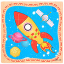 Cartoon Plane Jigsaw Toy - Rocket
