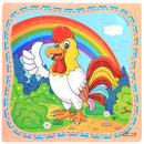 Cartoon Plane Jigsaw Toy - Rooster