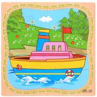Cartoon Plane Jigsaw Toy - Steamship