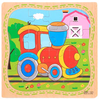 Cartoon Plane Jigsaw Toy - Train