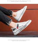 Men’s Canvas Shoe Male Sneakers Breathable Men Sports Black Cloth Shoe Trend Letter Men Low Cut Sneaker Casual Shoes