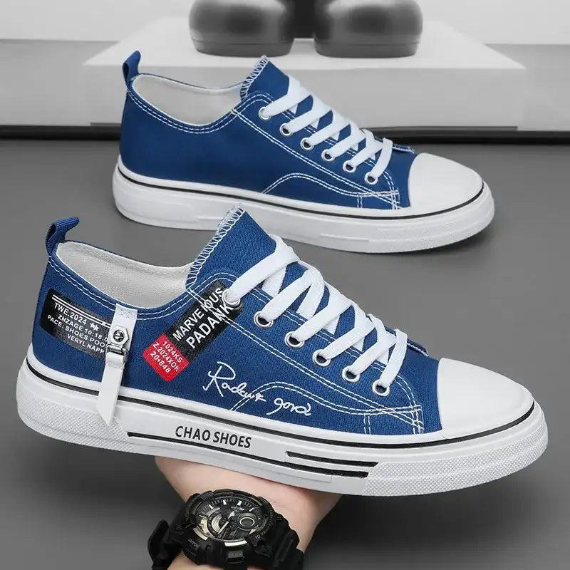 Fresh Kicks Breathable Male Sneakers and Black Cloth Sneaker Options
