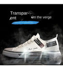 Men’s Canvas Shoe Male Sneakers Breathable Men Sports Black Cloth Shoe Trend Letter Men Low Cut Sneaker Casual Shoes
