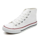 Clearance_1pc Unisex Casual Simple Comfort Breathable Vulcanization Sneakers Lace-Up Canvas Trendy High Top