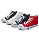 Clearance_1pc Unisex Casual Simple Comfort Breathable Vulcanization Sneakers Lace-Up Canvas Trendy High Top