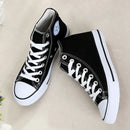 Clearance_1pc Unisex Casual Simple Comfort Breathable Vulcanization Sneakers Lace-Up Canvas Trendy High Top