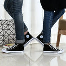 Clearance_1pc Unisex Casual Simple Comfort Breathable Vulcanization Sneakers Lace-Up Canvas Trendy High Top