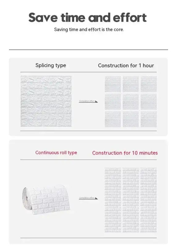 3D Brick Wall Stickers DIY Decor Self-Adhesive Waterproof Wallpaper For Kids Room Bedroom Kitchen Home Wall Decor