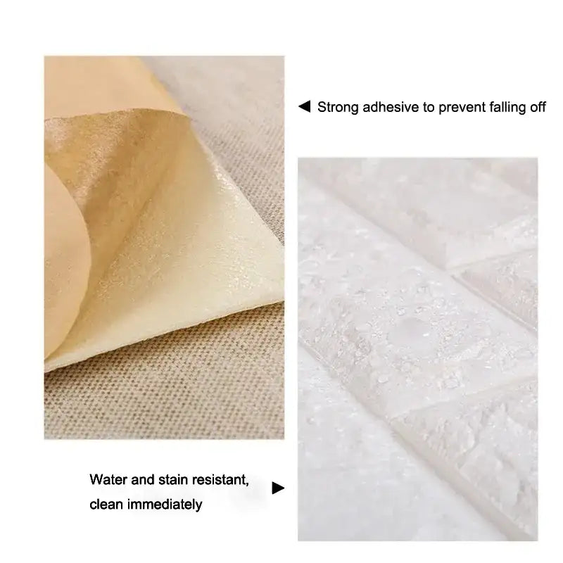 3D Brick Wall Stickers DIY Decor Self-Adhesive Waterproof Wallpaper For Kids Room Bedroom Kitchen Home Wall Decor