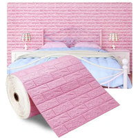 3D Brick Wall Stickers DIY Decor Self-Adhesive Waterproof Wallpaper For Kids Room Bedroom Kitchen Home Wall Decor