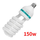 Spiral compact fluorescent light bulb.