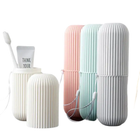 Colorful toothbrush travel cases from Vertibrush Travel Kit for on-the-go dental care