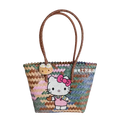 Woven Hello Kitty tote bag.