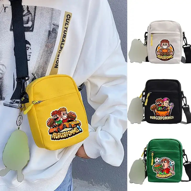 Sweet Anime Graphic Print Icrimax Shoulder Bag