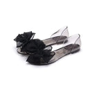 Women Sandals Open Toe Summer Jelly Shoes Woman Fashion Butterfly-knot Flat Sandals Women Beach Shoes Slip On Flip