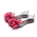 Women Sandals Open Toe Summer Jelly Shoes Woman Fashion Butterfly-knot Flat Sandals Women Beach Shoes Slip On Flip