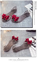 Women Sandals Open Toe Summer Jelly Shoes Woman Fashion Butterfly-knot Flat Sandals Women Beach Shoes Slip On Flip