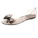 Women Sandals Open Toe Summer Jelly Shoes Woman Fashion Butterfly-knot Flat Sandals Women Beach Shoes Slip On Flip