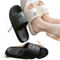 Cartoon-themed slide sandals.