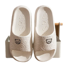 White bear-themed slide sandals.