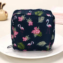 Women Sanitary Napkin Tampon Storage Bag Portable Waterproof Organizer Pouch Cartoon Pattern Sanitary Napkin Bag