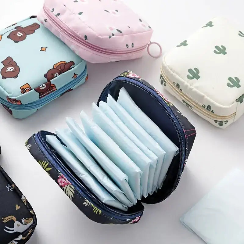 Cartoon Waterproof Sanitary Pouch Organizer