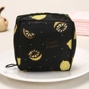Women Sanitary Napkin Tampon Storage Bag Portable Waterproof Organizer Pouch Cartoon Pattern Sanitary Napkin Bag