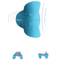 Blue cervical spine massager.
