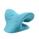 Blue neck stretcher with dimensions.