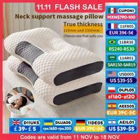 New Neck Pillow Help Sleep And Protect The Neck Cervical Orthopedic Household Soybean Fiber Massage SPA Pillow