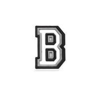 Layered letter B.