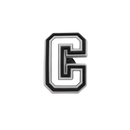 Letter ’G’ charm with layered borders.