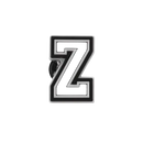Letter ’Z’ shoe charm.