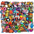 Assorted colorful shoe charms.