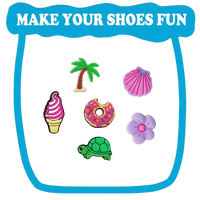 Shoe charms assortment.