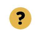 Yellow circle with black question mark.