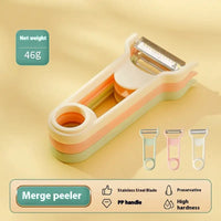 Cheese & Veggie Grater Pro: 3-in-1 Handy Tool - Three in one peeler