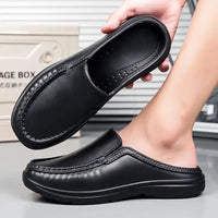 Men Chef Shoes Business Slippers Waterpoof Cover Toe Fashion Casual Daily Plus Size EVA Slippers Indoor