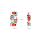 Plastic spelling educational toys - White