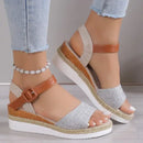 Sandals Women Shoes Fashion Wedge Sandal For Women Non-Slip Women’s Sandals Huaraches Light High-Heeled Sandals